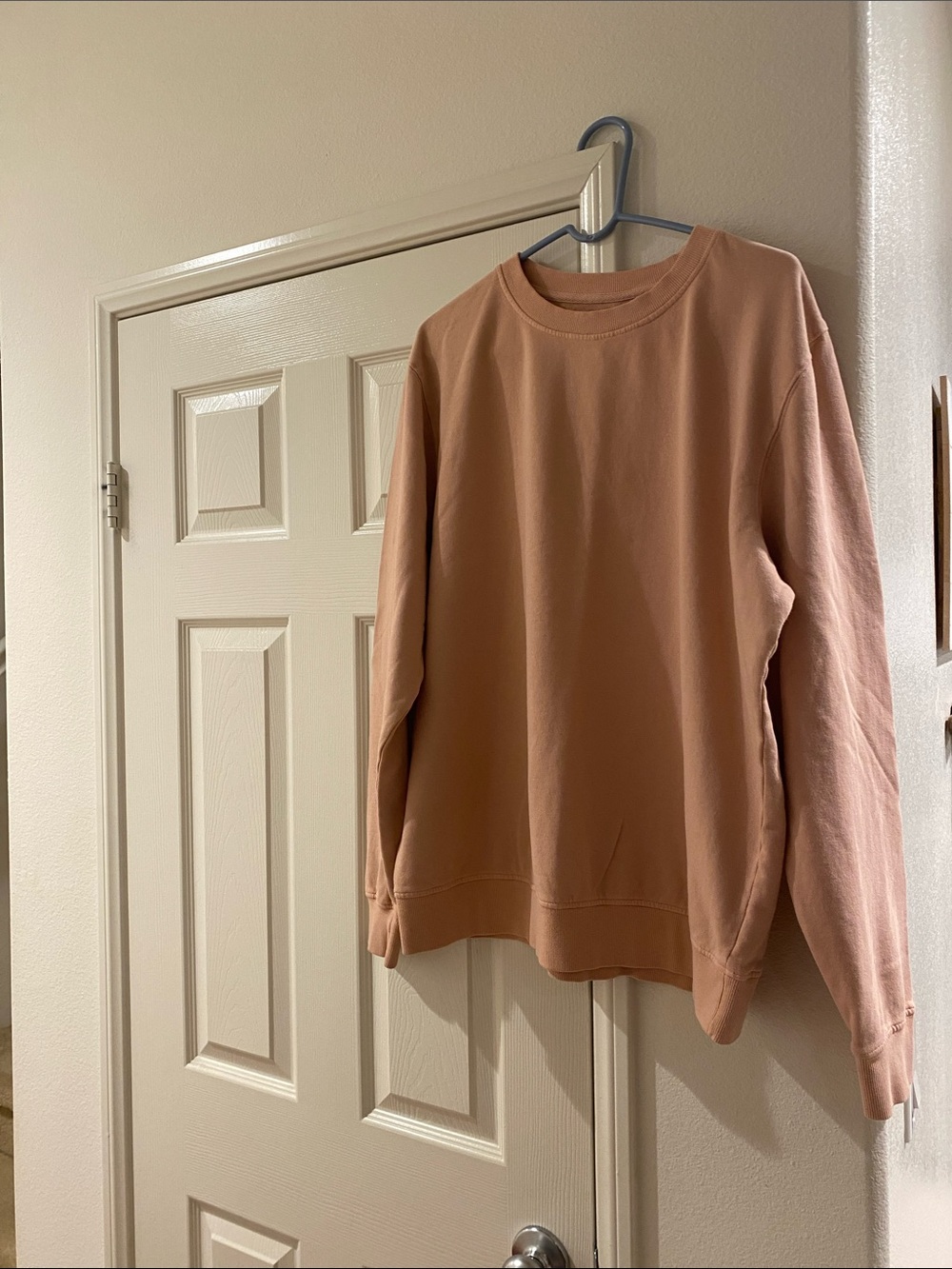 Casual Crewneck Sweatshirt - Dusty Rose